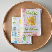 【日本野村毛巾】日本大阪泉州 柔軟吸水純棉毛巾 ‧ 花園秘境(粉)