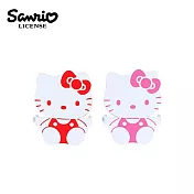 【日本正版授權】三麗鷗 造型鋼夾 2入組 造型夾/夾子/文具夾 - 凱蒂貓