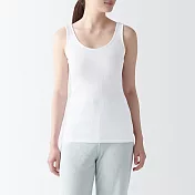 【MUJI 無印良品】女針織坦克背心 M 白色