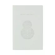【MUJI 無印良品】【期間限定】卡片.白/雪人白灰/約100x148mm.附信封