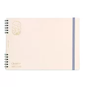 IROHA Quarry橫式方眼筆記本B5-  象牙白