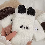 【AnZa】保暖珊瑚絨熊貓造型襪(5款)    熊貓耳朵