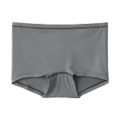 【MUJI 無印良品】女柔滑平口內褲 S 深灰