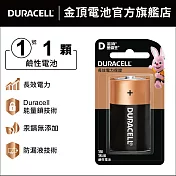 金頂 DURACELL 鹼性電池-1號D (1入裝)