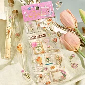 【日本BGM】閃亮金箔立體感貼紙 ‧ 花園