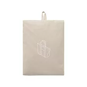 【MUJI 無印良品】再生尼龍可折托特包 /縱型.米