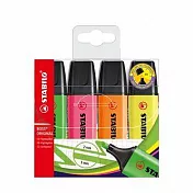 【STABILO】波士經典螢光筆4色