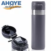 【AHOYE】彈蓋不鏽鋼保溫瓶 800ML (水瓶 隨行杯 保溫杯 保冷瓶 運動水壺)