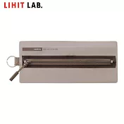 LIHIT LAB A-8102 多用途透明筆袋  棕色