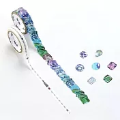 【日本bande】日本貼紙型和紙膠帶二入組 ‧ 寶石降臨的街道-憧憬的星辰