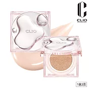 CLIO 珂莉奧 天使光圈爆水氣墊粉餅 SPF50+, PA+++ (一盒兩蕊)三色可選 (02白皙色)