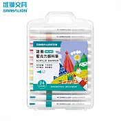 雄獅? 壓克力顏料筆 24色