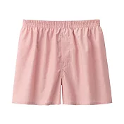 【MUJI 無印良品】男柔滑前開平口褲 S 紅色