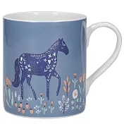 《KitchenCraft》骨瓷馬克杯 | 水杯 茶杯 咖啡杯 - 花園馬300ml