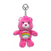 【正版授權】Care Bears 玩偶吊飾 鑰匙圈 娃娃/絨毛玩偶 - 彩虹熊