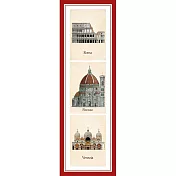 Istituto Fotocromo Italiano(IFI) 古典書籤 _建築手繪圖