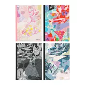 KOKUYO 日本插畫家系列筆記本(4入)III A5-Masami (4入)