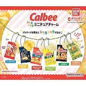 【日本正版授權】全套6款 Calbee 模型吊飾 扭蛋/轉蛋