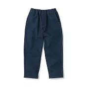【MUJI 無印良品】兒童彈性丹寧感寬鬆褲 140 暗藍