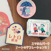 【日本Wa-Life】ob1toy聯名 大貼紙 ‧ 復古郵便