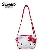 【日本正版授權】凱蒂貓 造型側揹包 斜揹包/側揹包/絨毛側揹包 Hello Kitty