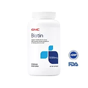 【GNC健安喜】生物素5000膠囊食品240粒(維生素B7/維生素H/皮膚黏膜健康/養顏美容)(效期2026/8/1)