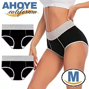 【AHOYE】純棉提臀收腹中腰內褲 3件組 (女內褲 三角褲 女運動內褲 女內著) M