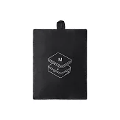 【MUJI 無印良品】再生尼龍可壓縮收納袋/M.黑M.黑.40x26x10cm/數量：1入