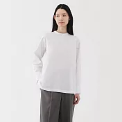 【MUJI 無印良品】女速乾平織布長袖套衫 M 白色
