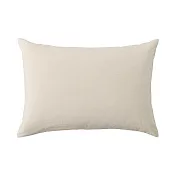 【MUJI 無印良品】柔舒水洗棉枕套/50/淺米【成品尺寸】52*95cm 圓柱形。【適用尺寸】50*70cm。
