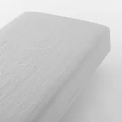 【MUJI 無印良品】柔舒水洗棉床包/S/灰色【成品尺寸】98*198*30cm 附鬆緊帶。【適用尺寸】100*200*18-28cm。