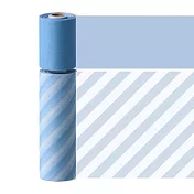 【日本Mark’s】水性筆可寫紙膠帶Slim二入組 ‧ 條紋/藍