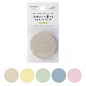 【日本Mark’s】水性筆可寫紙膠帶Flake片狀型 ‧ 圓形A