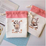 【袋走】台灣小物袋 珍奶貓熊