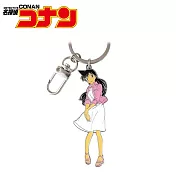 【日本正版授權】名偵探柯南 金屬鑰匙圈 吊飾 - 毛利蘭