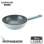 【樂扣樂扣】ECO BLUE鍛造陶瓷不沾IH炒鍋 30cm