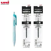 (限量1筆2芯送1)UNI SXN-150 國民溜溜筆 0.5淡薄荷綠
