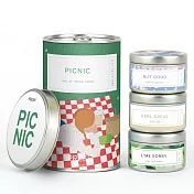 【韓國Presh】Picnic 清爽香氛蠟燭3款組 ‧ 櫻花+伯爵茶+萊姆
