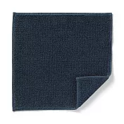 【MUJI 無印良品】棉柔軟毛巾手帕 煙燻藍