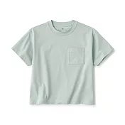 【MUJI 無印良品】兒童涼感寬版短袖T恤 110 淺綠