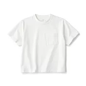 【MUJI 無印良品】兒童涼感寬版短袖T恤 110 柔白