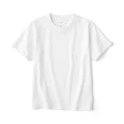 【MUJI 無印良品】兒童天竺圓領短袖T恤 110 柔白