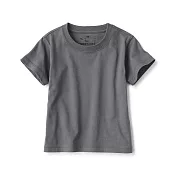 【MUJI 無印良品】幼兒容易穿脫天竺圓領短袖T恤 80 灰白
