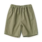 【MUJI 無印良品】幼兒速乾五分褲 80 卡其綠