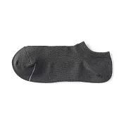 【MUJI 無印良品】男清爽舒適棉質淺口直角襪25-27cm 深灰