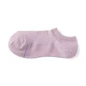 【MUJI 無印良品】女清爽舒適棉質淺口直角襪23-25cm 薰衣草紫