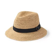 【MUJI 無印良品】椰纖編織可折疊紳士帽55-57.5cm 原色