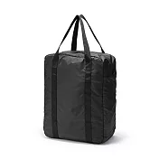 【MUJI 無印良品】可折疊撥水加工縱型波士頓包 黑色