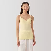 【MUJI 無印良品】女柔滑罩杯式細肩帶 M 淡黃