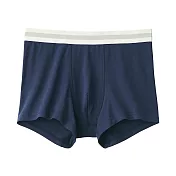【MUJI 無印良品】男柔滑低腰拳擊內褲 S 暗藍